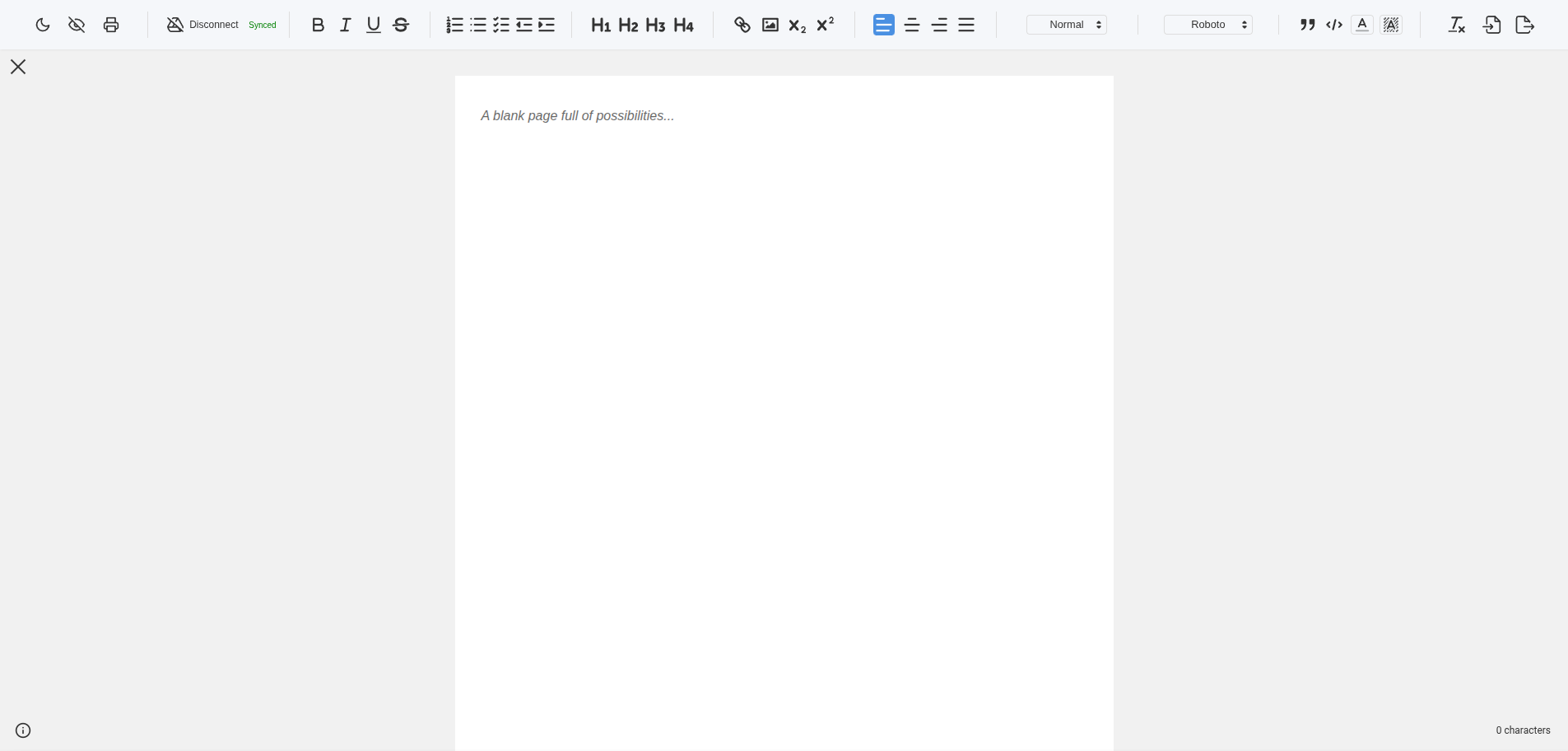 PaperNote: new tab with notes editor